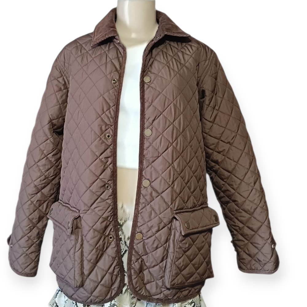 Polo by Ralph Lauren Women's Brown Quilted Puffer Jacket